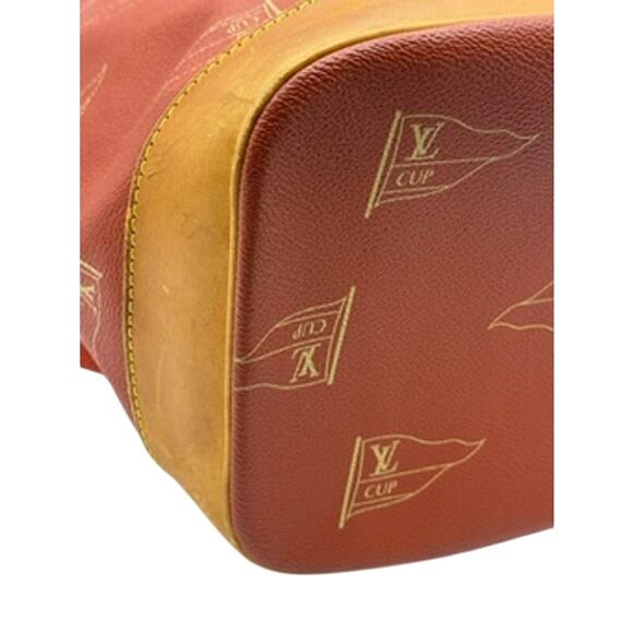 Louis Vuitton  Canvas Americas Cup 1995 Saint Tropez Drawstring Bag Red - Picture 9 of 16